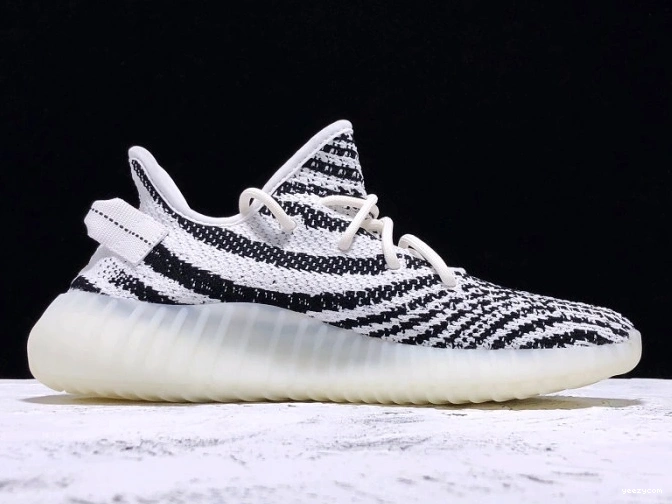 Boost Yeezy Black 350 White Adidas Zebra V2 CP9654 0801